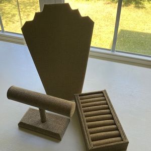 NEW never used jewelry display set